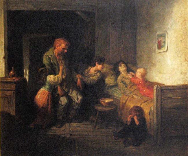 Charles De Groux The drunkard Spain oil painting art